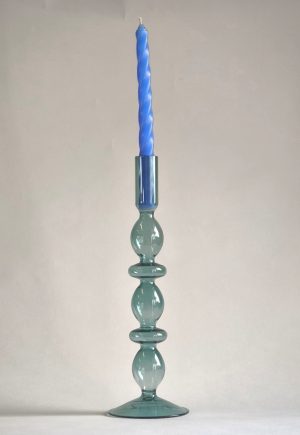 CASTIÇAL ANEL DUPLO AZUL