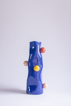 VASO DOTS AZUL  M
