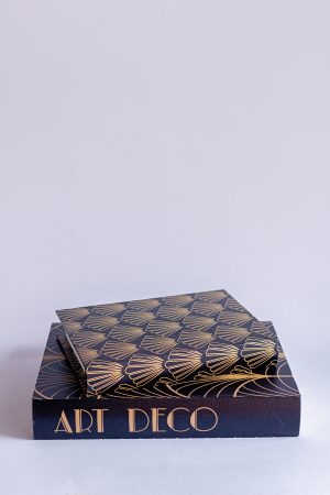 KIT LIVROS-CAIXA ART DECO - 2 PEÇAS