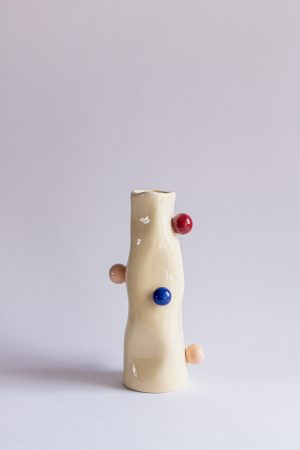 VASO DOTS BEGE M