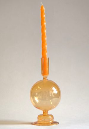 CASTIÇAL BOLA LARANJA