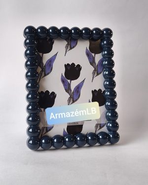 PORTA RETRATO BEADS AZUL