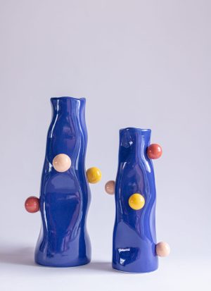 VASO DOTS AZUL G